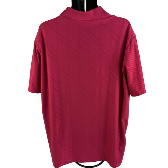 Mens Nike Golf Tour Performance Pink Short Sleeve Polo Shirt Size XL Dri-Fit - Picture 6 of 6